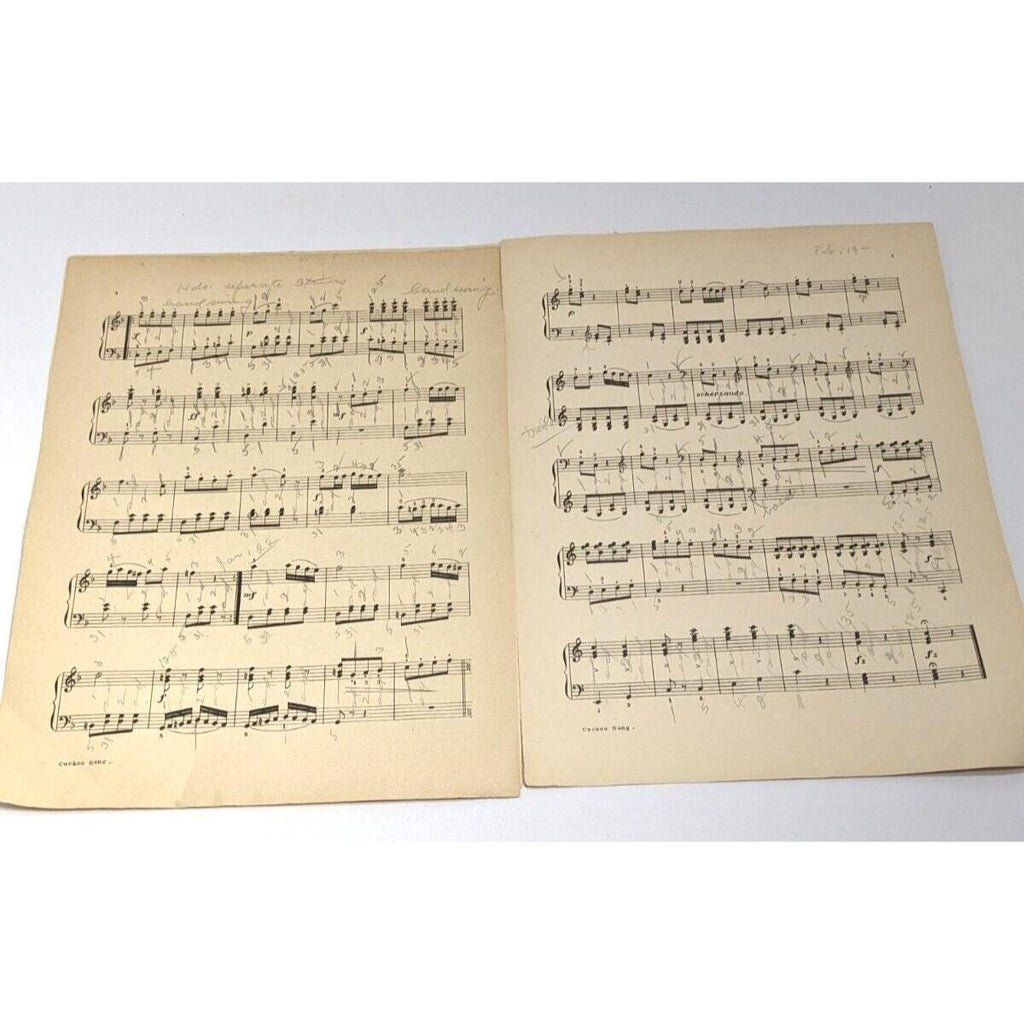 Cuckoo Song Sheet Music W Popp 1932 Vintage Piano Music