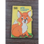 Vintage 1981 Walt Disney The Fox Finds a Friend Golden Sturdy Shape Book Tod