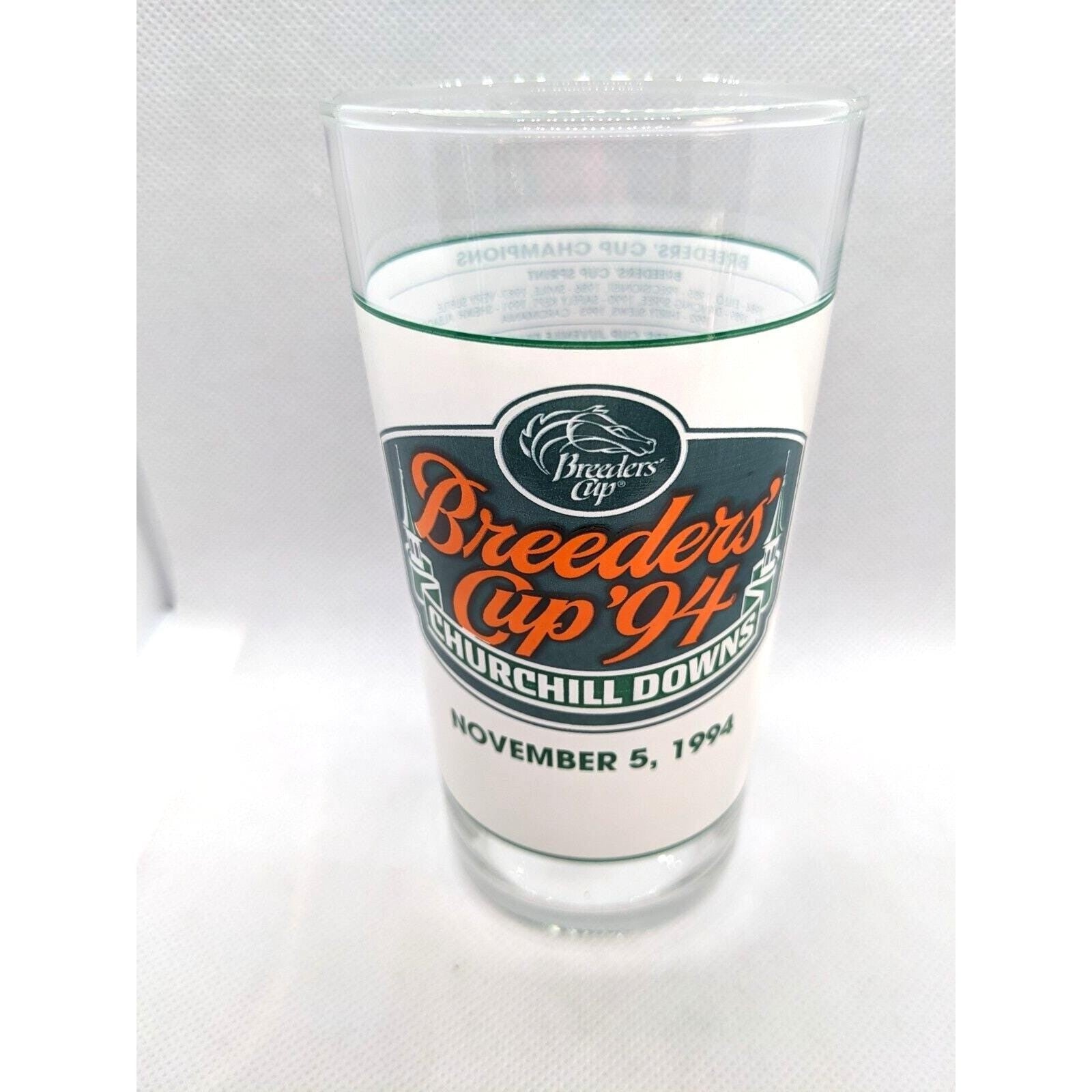 Vintage Breeders Cup 1994 Churchill Downs Racing Glass by Libbey