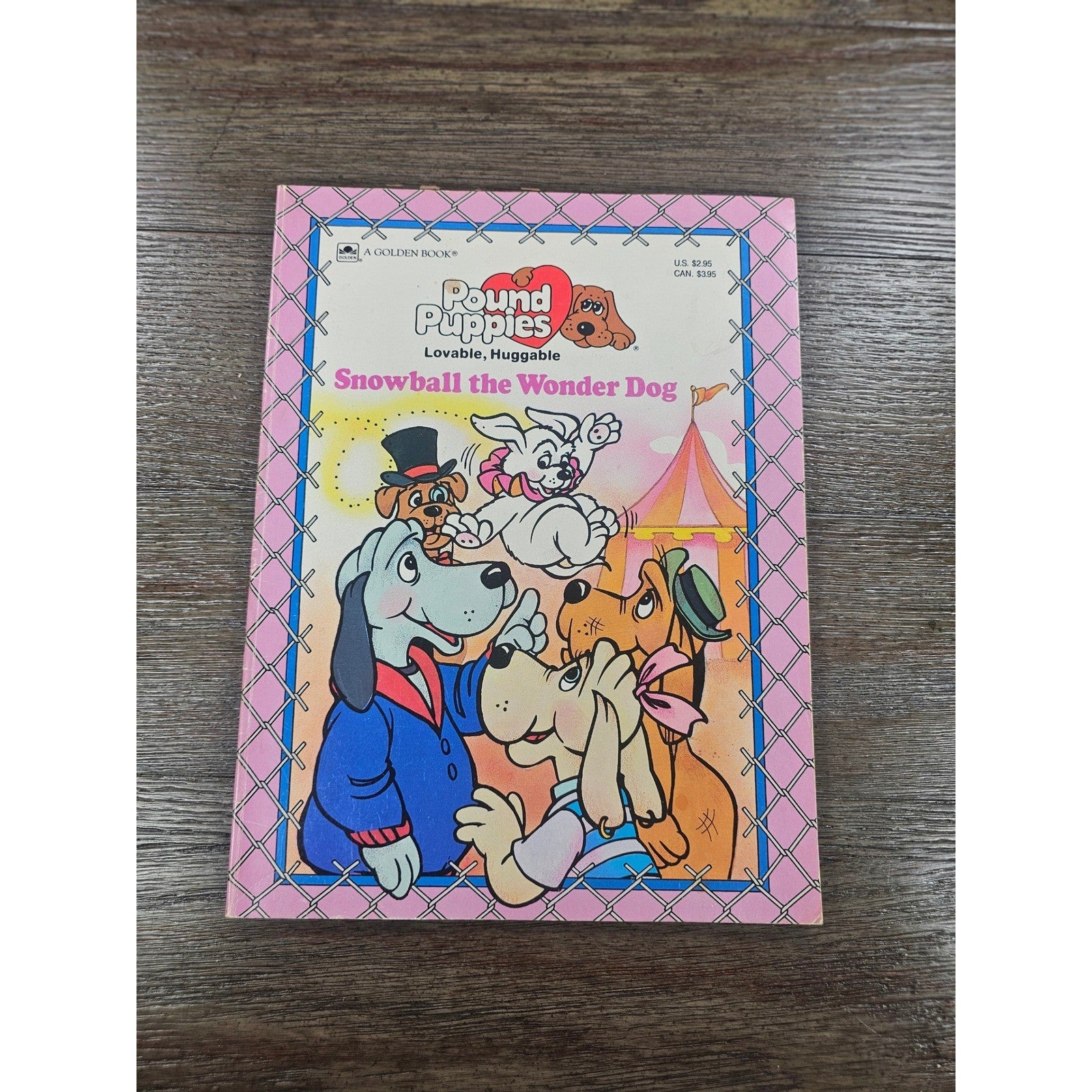 Snowball the Wonder Dog Golden Book 1986 Pound Puppies VTG Kids