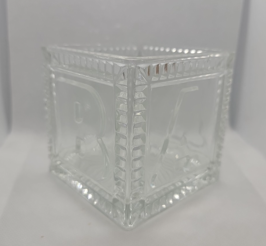 Clear Mikasa Crystal Baby Memories Box – Vintage Mikasa Leaded Crystal Keepsake