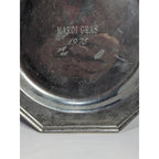 Wilton Columbia Pewter Mardi Gras 1975 Plate 6.5 Inch