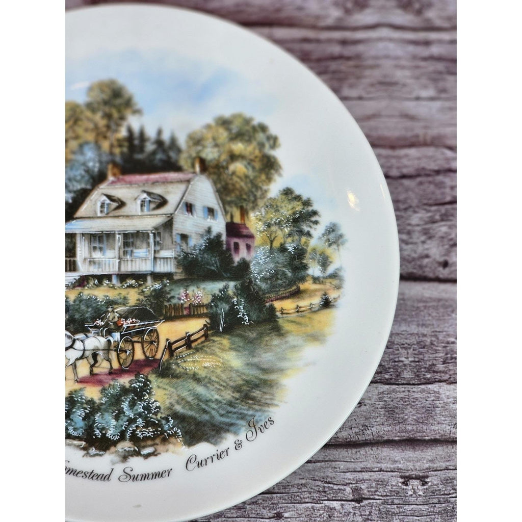 Vintage Currier & Ives American Homestead Summer Collector Plate