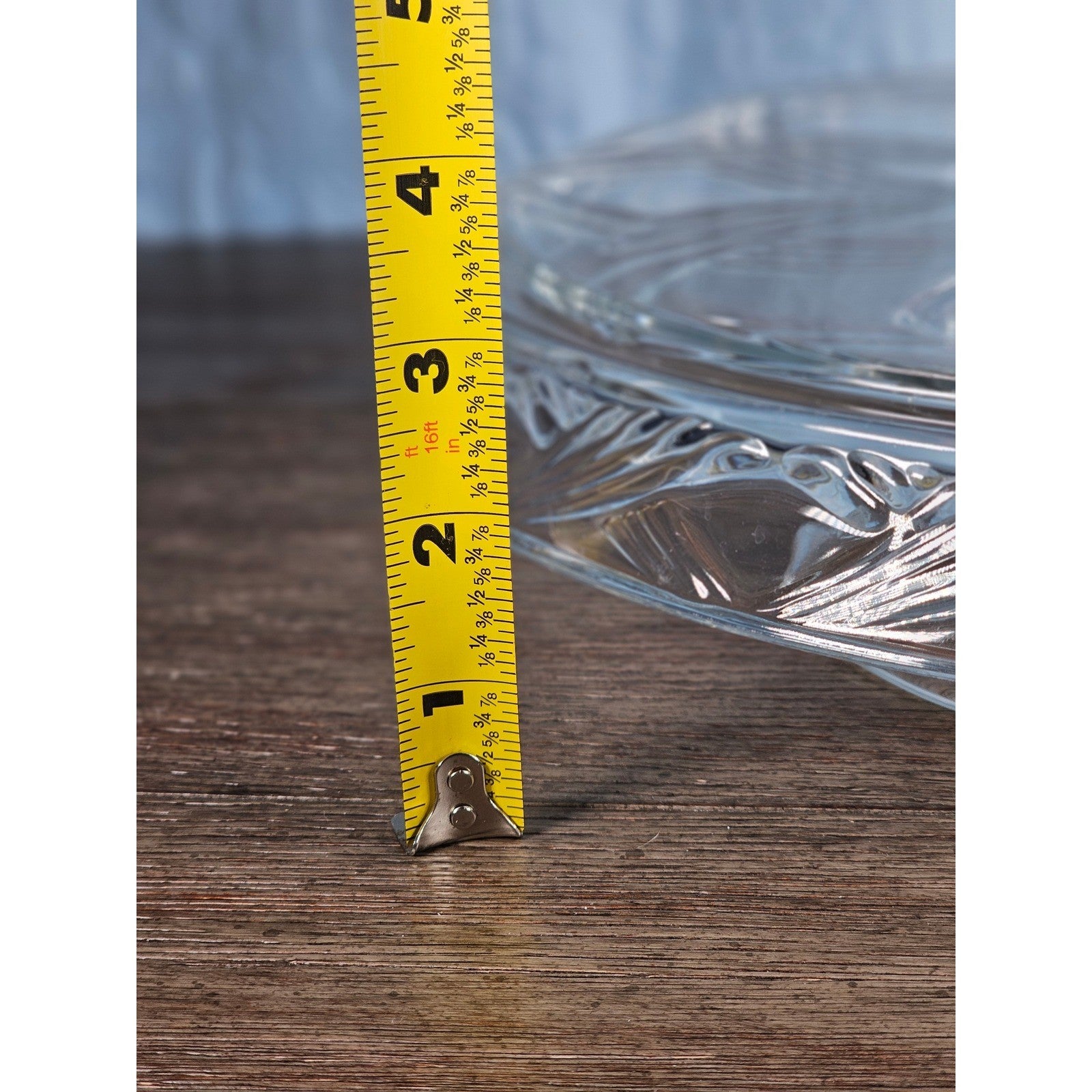 Vintage Pressed Glass Reversible Food Display Stand with Dip Bowl 11"