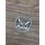 Vintage Clear Wine Glass 8.5" Tall Thick Heavy Stemware