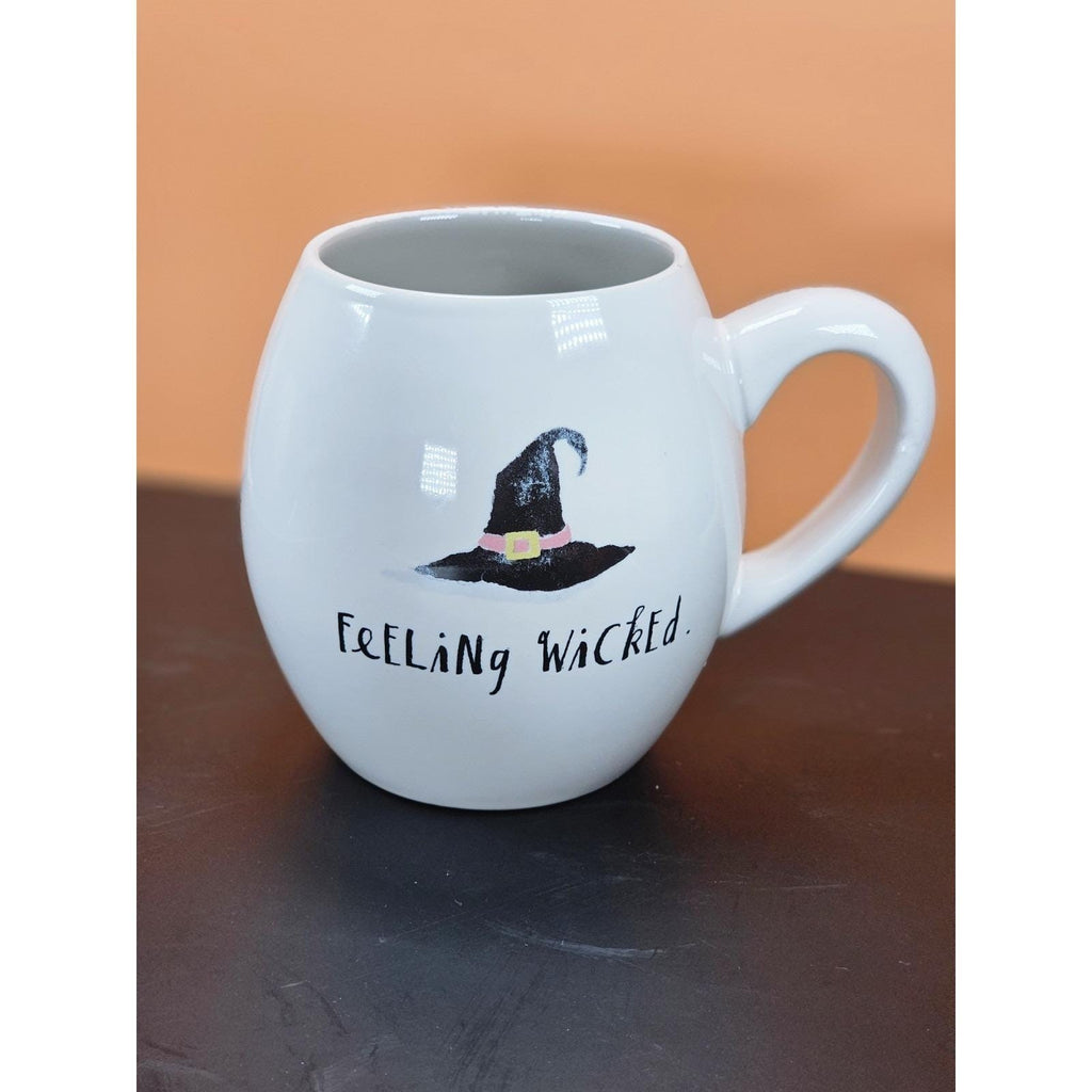 Vintage Rae Dunn Halloween Mug Set of 6 Ceramic Witch Theme Cups