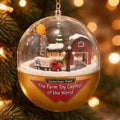 Vintage ERTL Crossroads Collectables Lighted Farm Dome Ornament