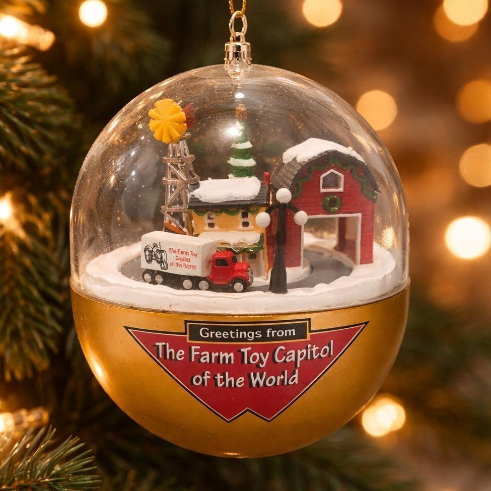 Vintage ERTL Crossroads Collectables Lighted Farm Dome Ornament