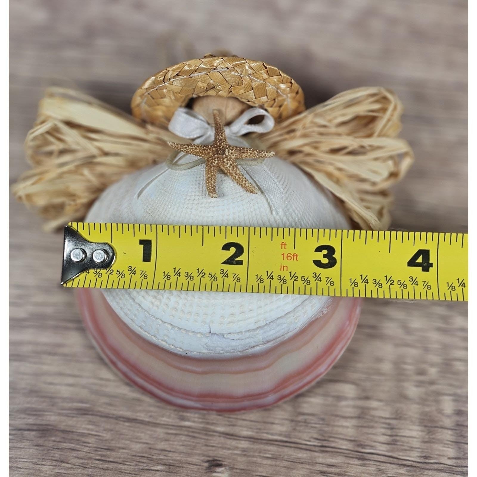 Sea Shell Angel Ornament Coastal Beach Decor Starfish Accent