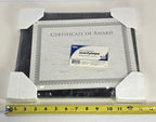 Office Depot Award Black Marble Finish Plaque 8.5in X 11in  Brand New