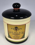 Oggi “El Valle Bueno del Vino” Jar w/ Lid – Wine Cellar Scene (Damaged Lid)