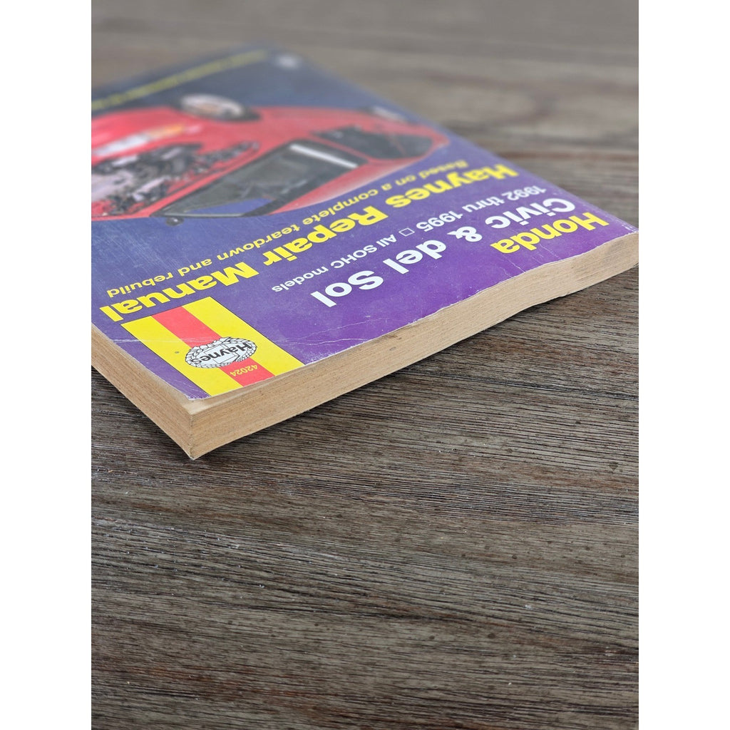 Honda Civic Del Sol Haynes Repair Manual 1992-1995 SOHC Models