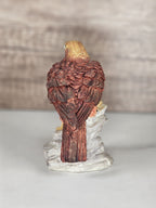 Vintage Ceramic Bald Eagle Figurine | 4" American Eagle Statue | Rustic Wildlife