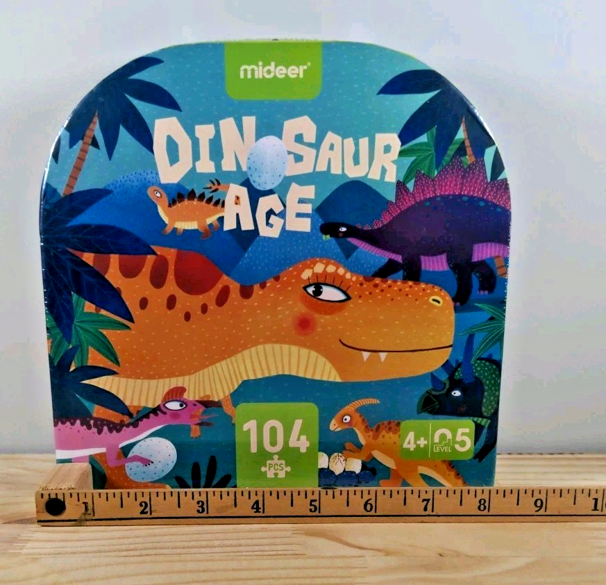 New Mideer Limited Dinosaur Age 104 pcs Jigsaw Puzzle w/ Case Sealed