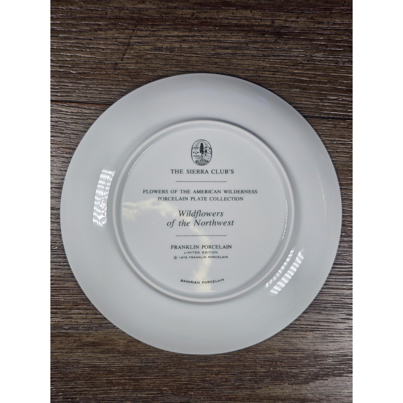 Vintage Franklin Mint Wildflowers of the Northwest Plate 1978 Bavarian Porcelain