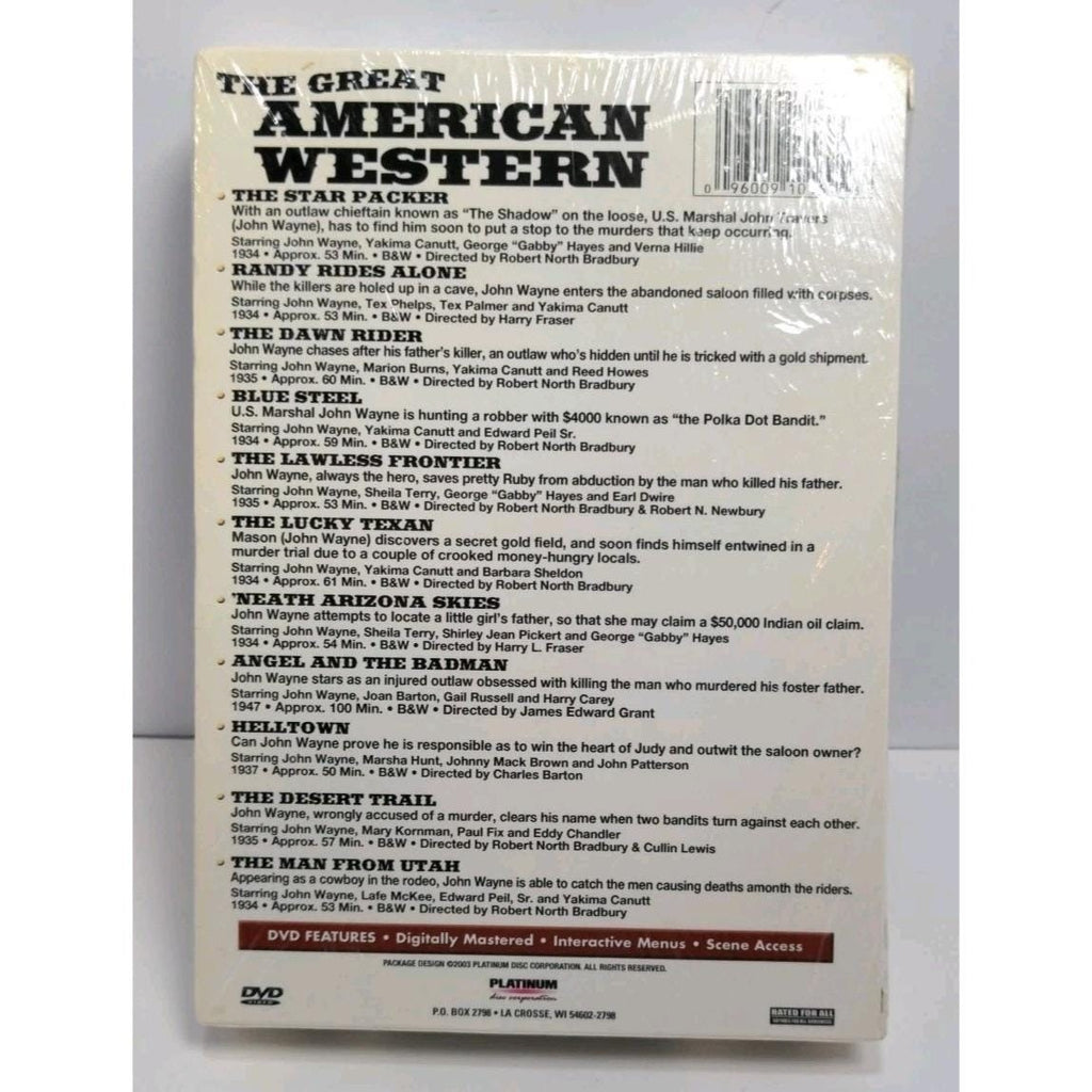 John Wayne Western DVD Set 2 Disc 11 Movies Sealed 2003