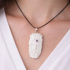 Vintage Carved Native American Horse Headdress Pendant