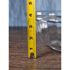 Vintage Clear Glass Mixing Bowl | 9.5" Round Utility Bowl