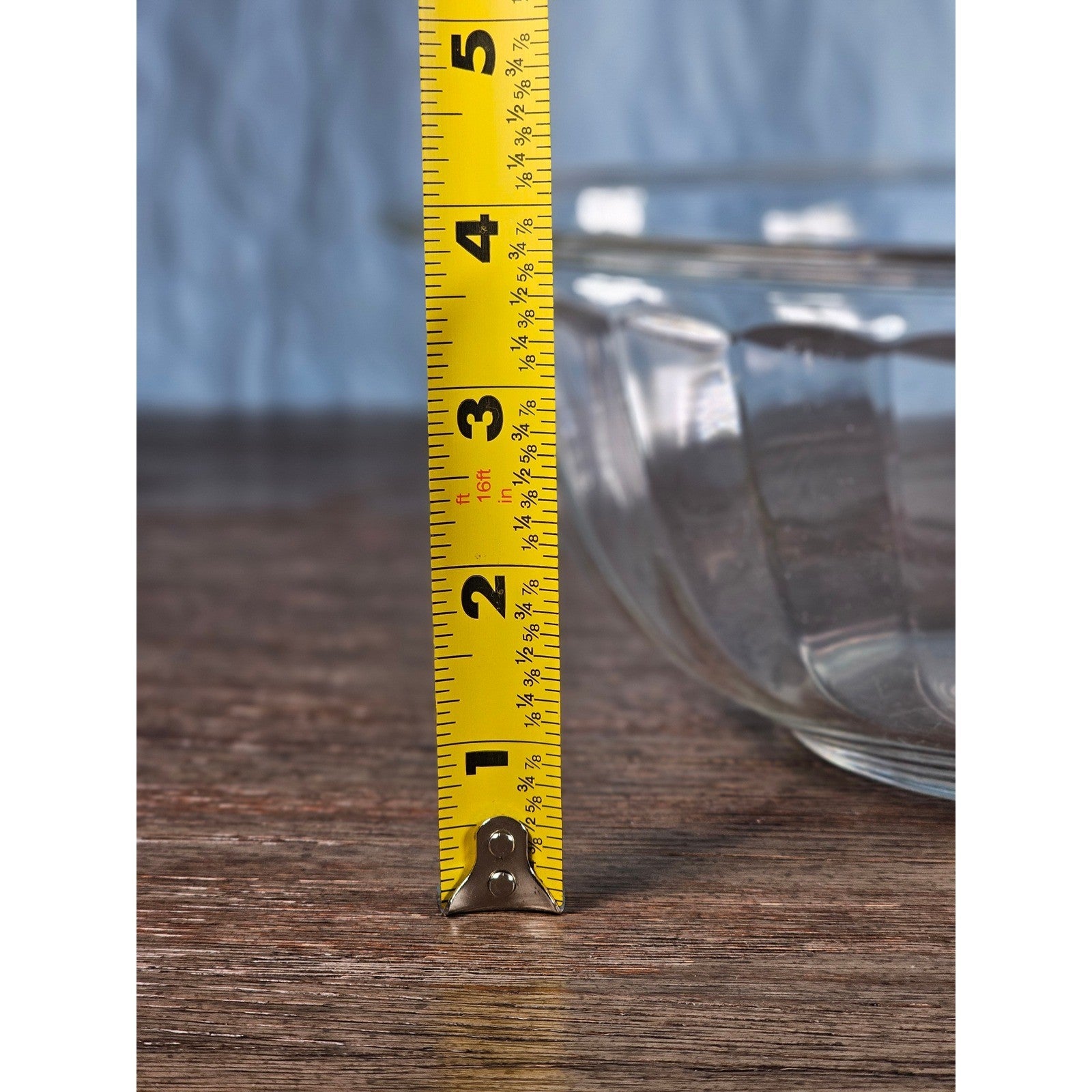 Vintage Clear Glass Mixing Bowl | 9.5" Round Utility Bowl