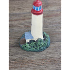 Mini Resin Lighthouse Figurine Coastal Nautical Decor Small Lighthouse