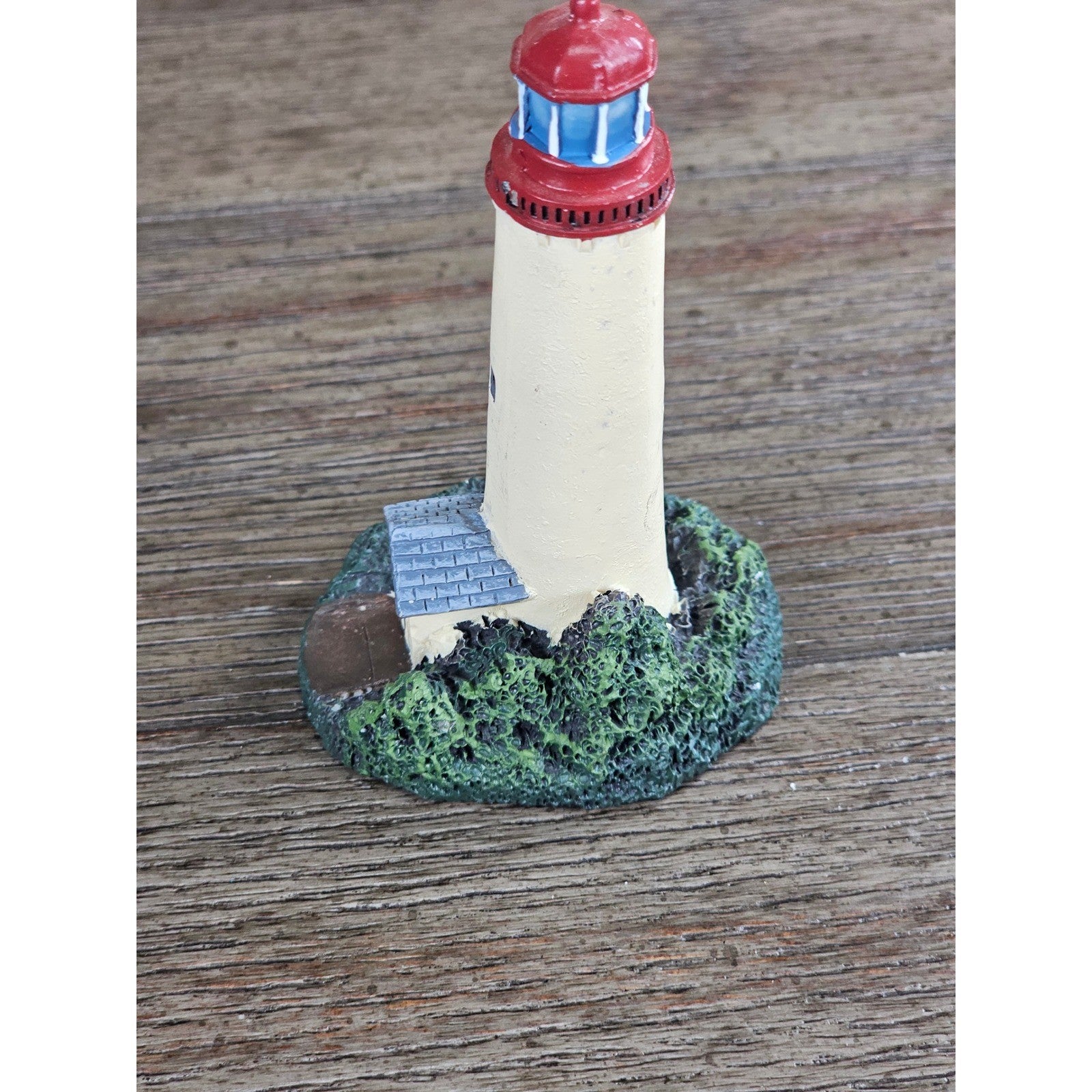 Mini Resin Lighthouse Figurine Coastal Nautical Decor Small Lighthouse