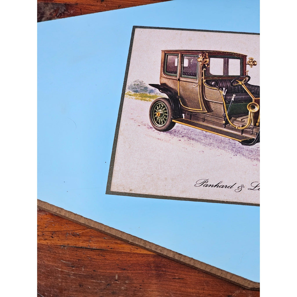Vintage Panhard & Levassor 1912 Automobile Wall Plaque 11.5 x 8