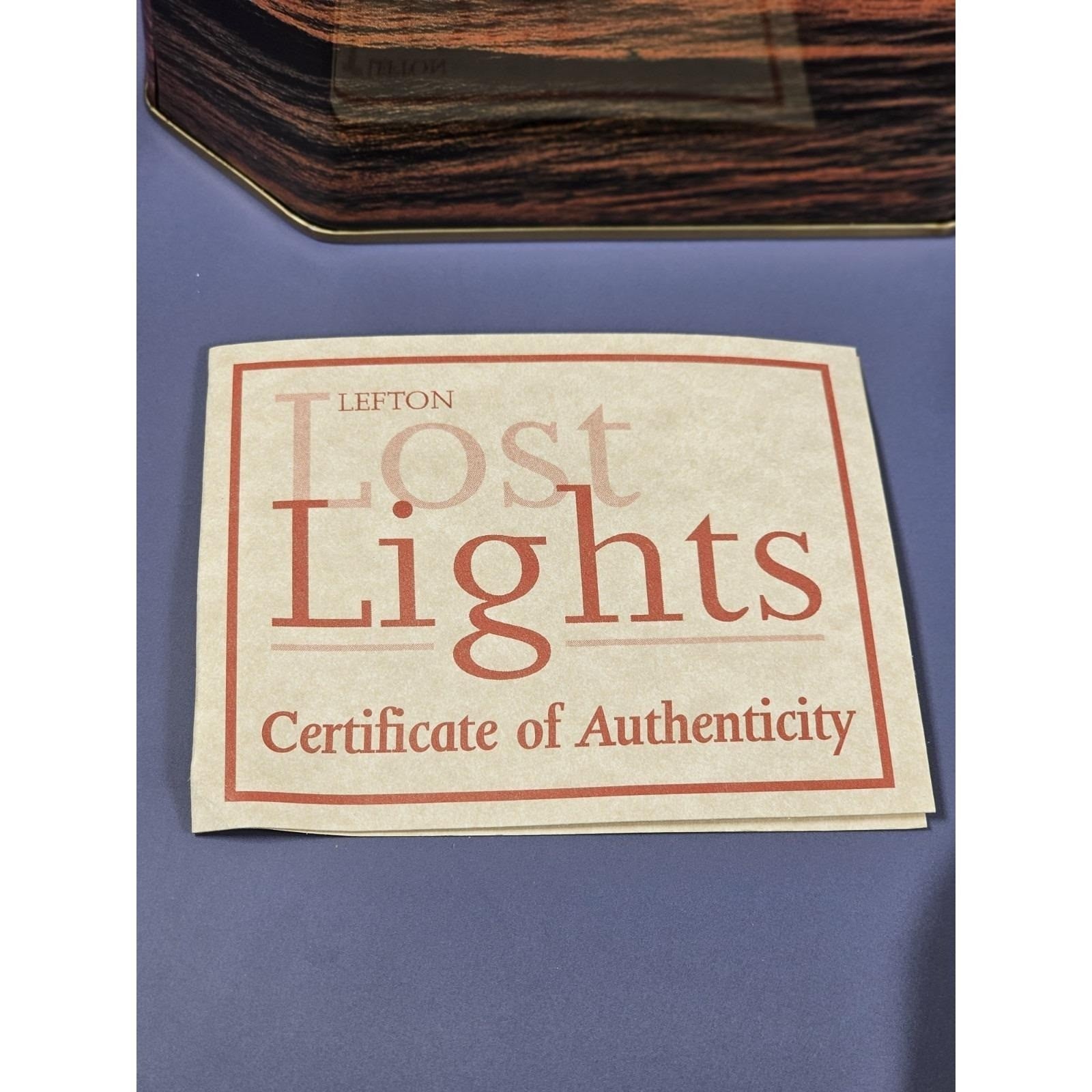 Lefton Lost Lights Bishop & Clerks Lighthouse w/ Box COA