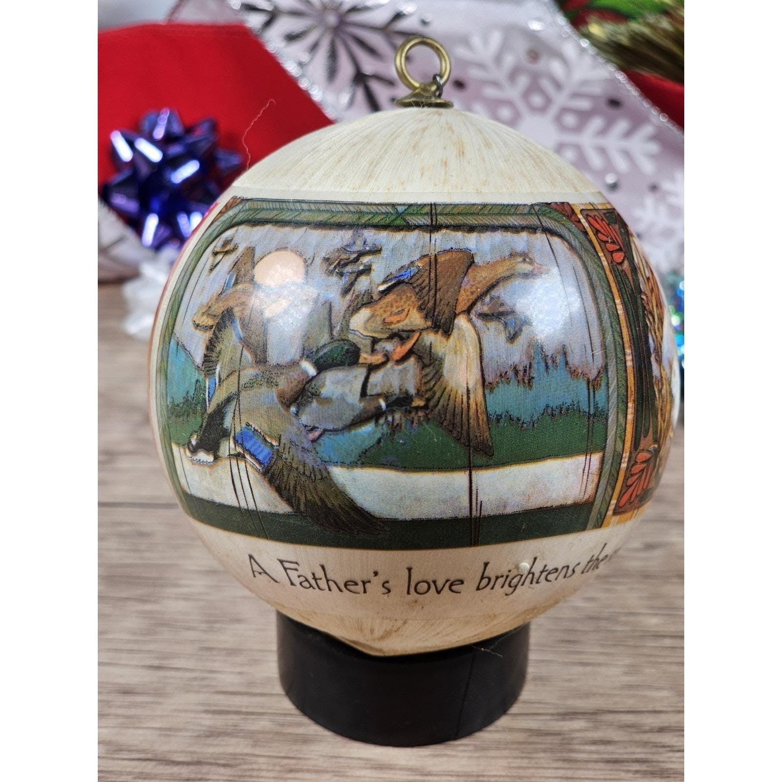 Hallmark 1982  Satin Christmas Ornaments Set of 3 Vintage