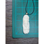 Vintage Carved Buffalo Lion Eagle Wolf Pendant Necklace