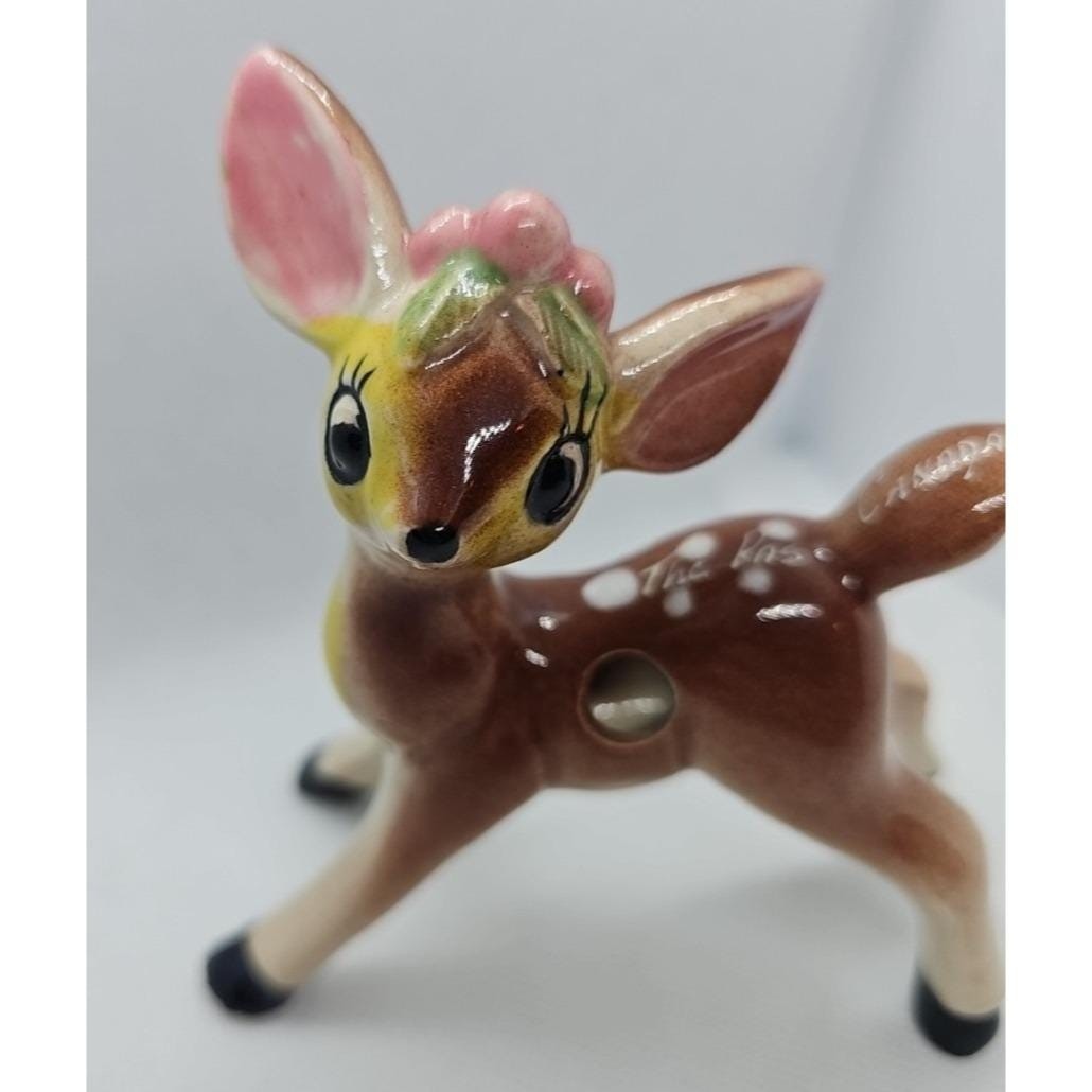 Vintage Doe Deer Figurine The Pas Canada Ceramic 4 Inch