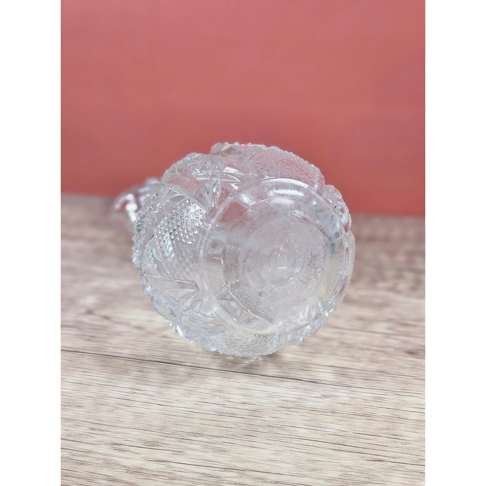 Vintage EAPG Imperial Glass Cruet Octagon Bellaire 7" – Damaged Stopper