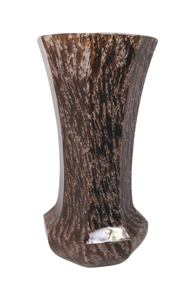 Vintage Red Speckled Glass Vase