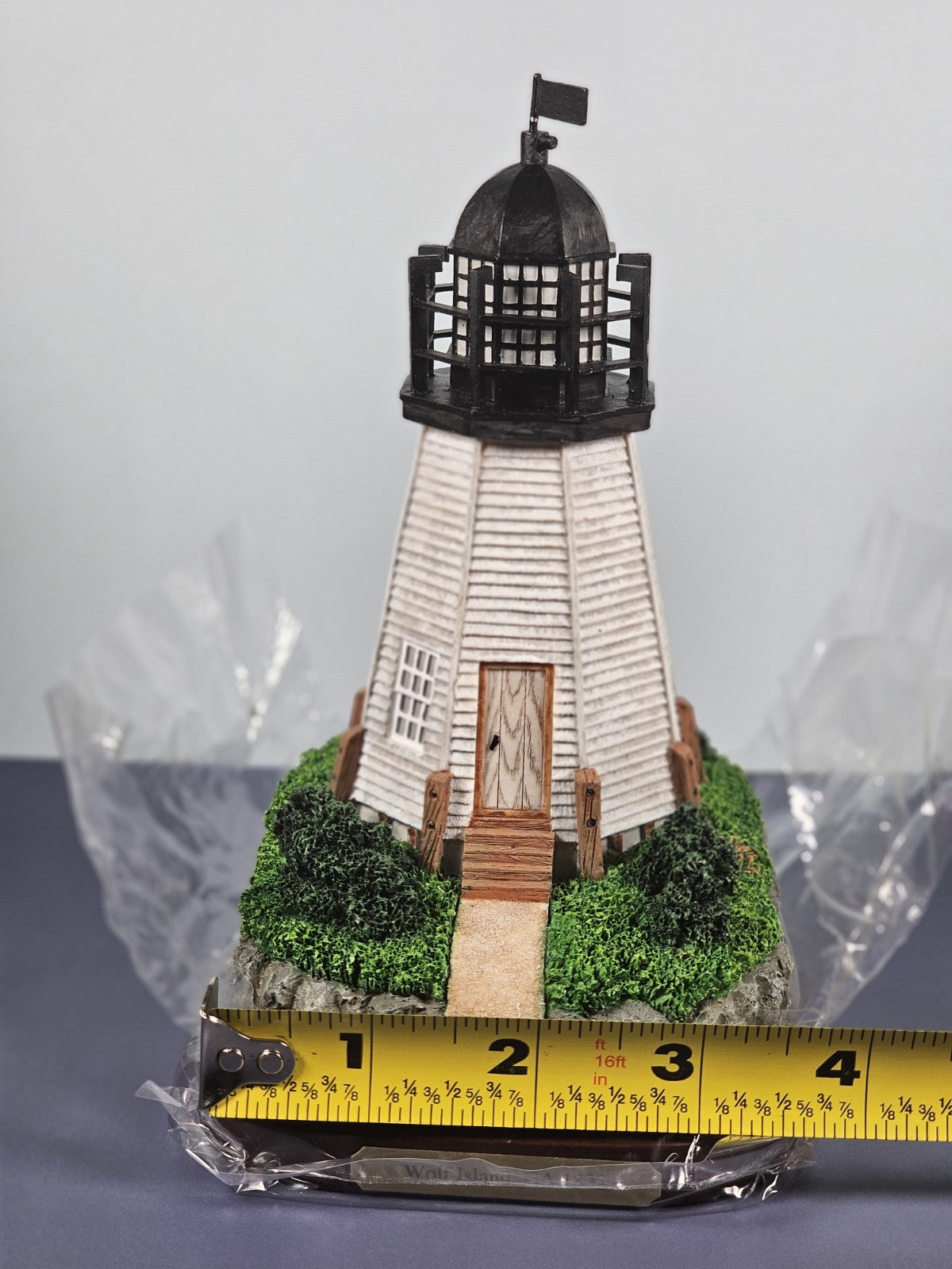 Lefton Historic American Lost Lights Wolf Island Georgia Lighthouse Model