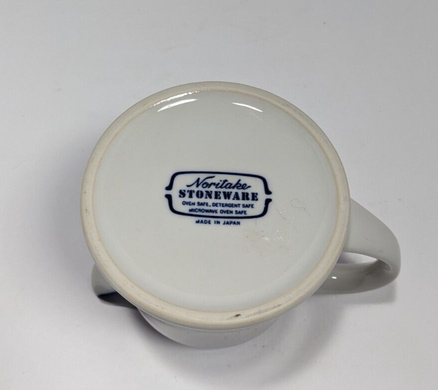 Vintage Noritake Stoneware Primastone Fjord Creamer Cobalt Blue