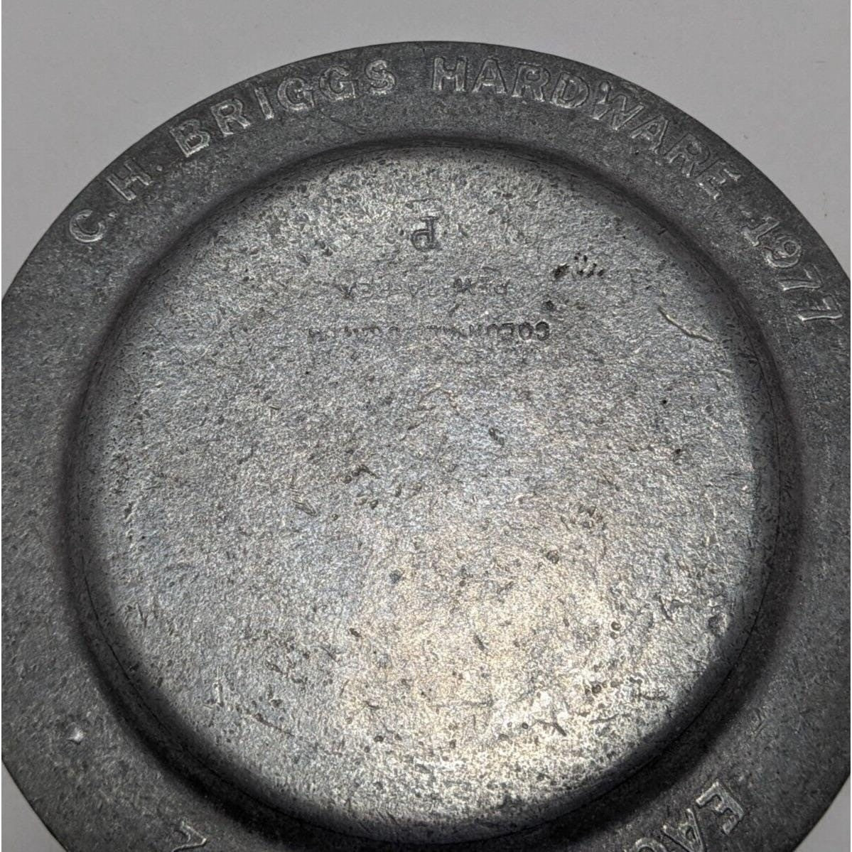 Pewtarex 1977  Eagle Plate CH Hardware Pewter Plate