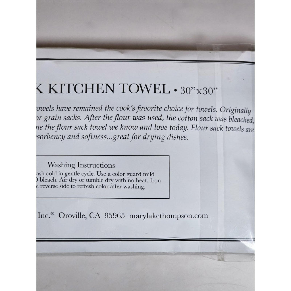 Vintage Mary Lake-Thompson Chickadee Flour Sack Kitchen Towel 30x30