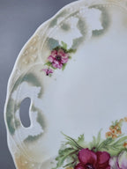 Three Crown China Serving Plate Stunningly Beautiful 1909-1916 Pastel Scalloped