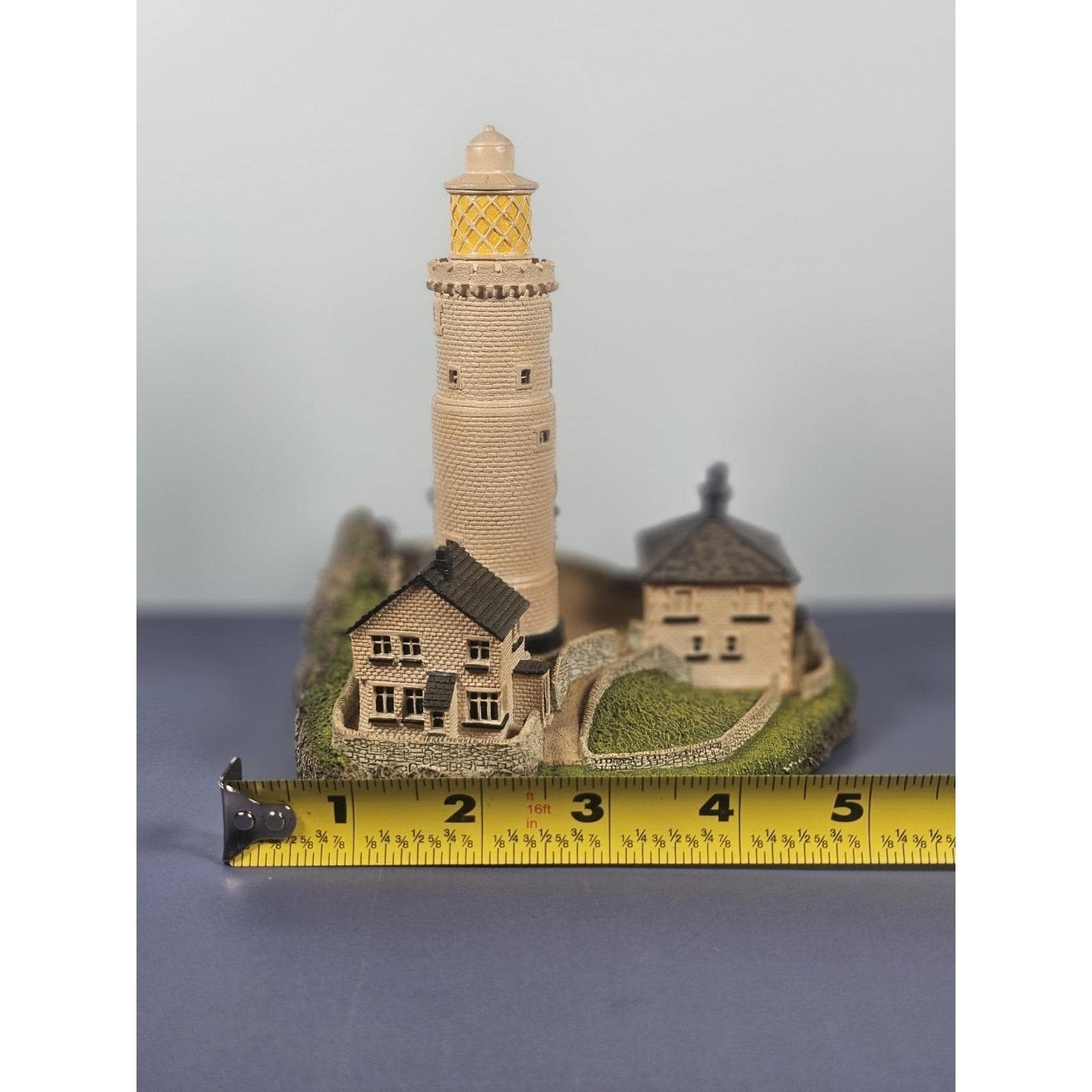 Danbury Mint Start Point Lighthouse 1993 Figurine Card 7 Inch