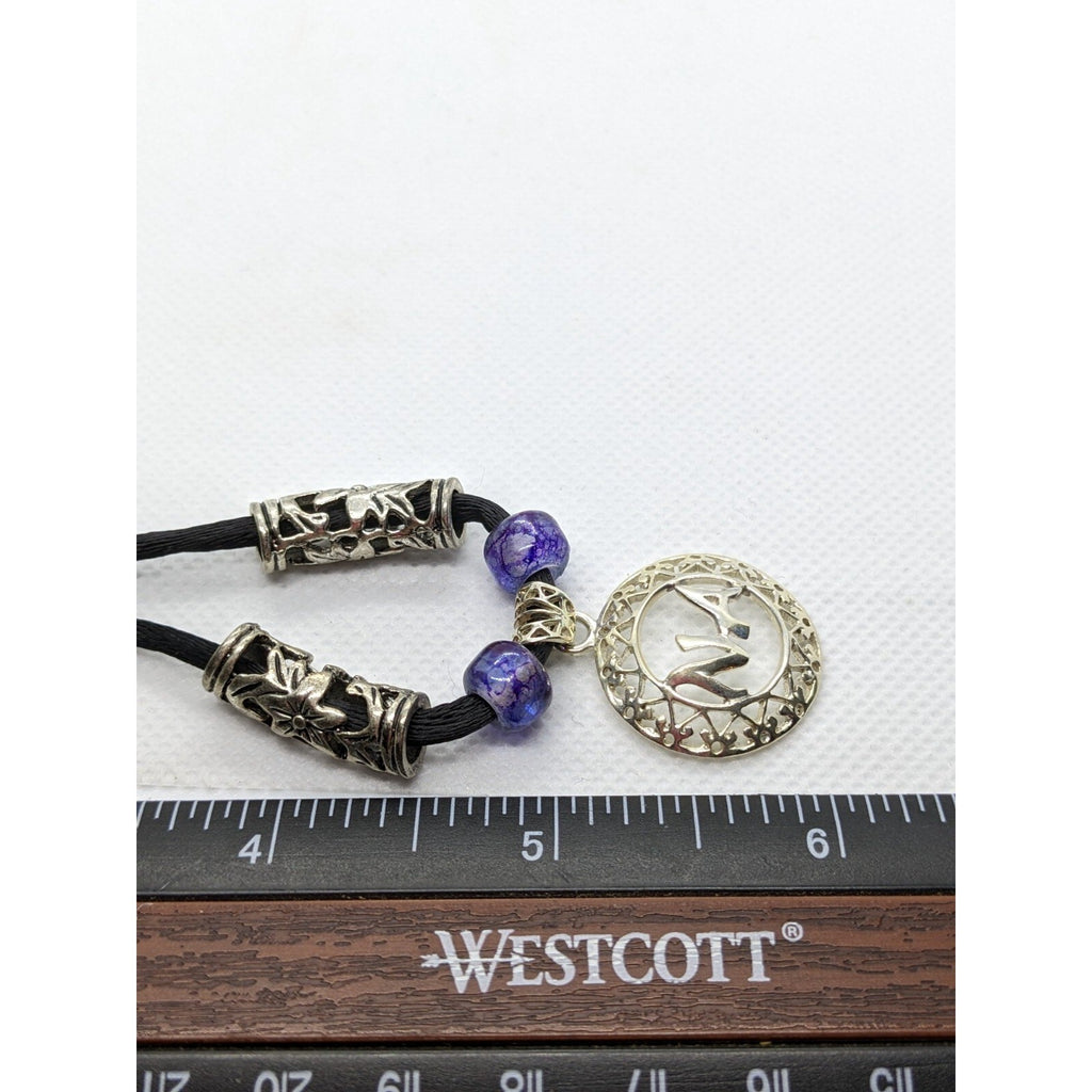 Sterling Silver NA Recovery Pendant Necklace on Cord 16 Inch