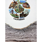 Vintage San Francisco Souvenir Plate Gold Trim Scalloped 5.5"