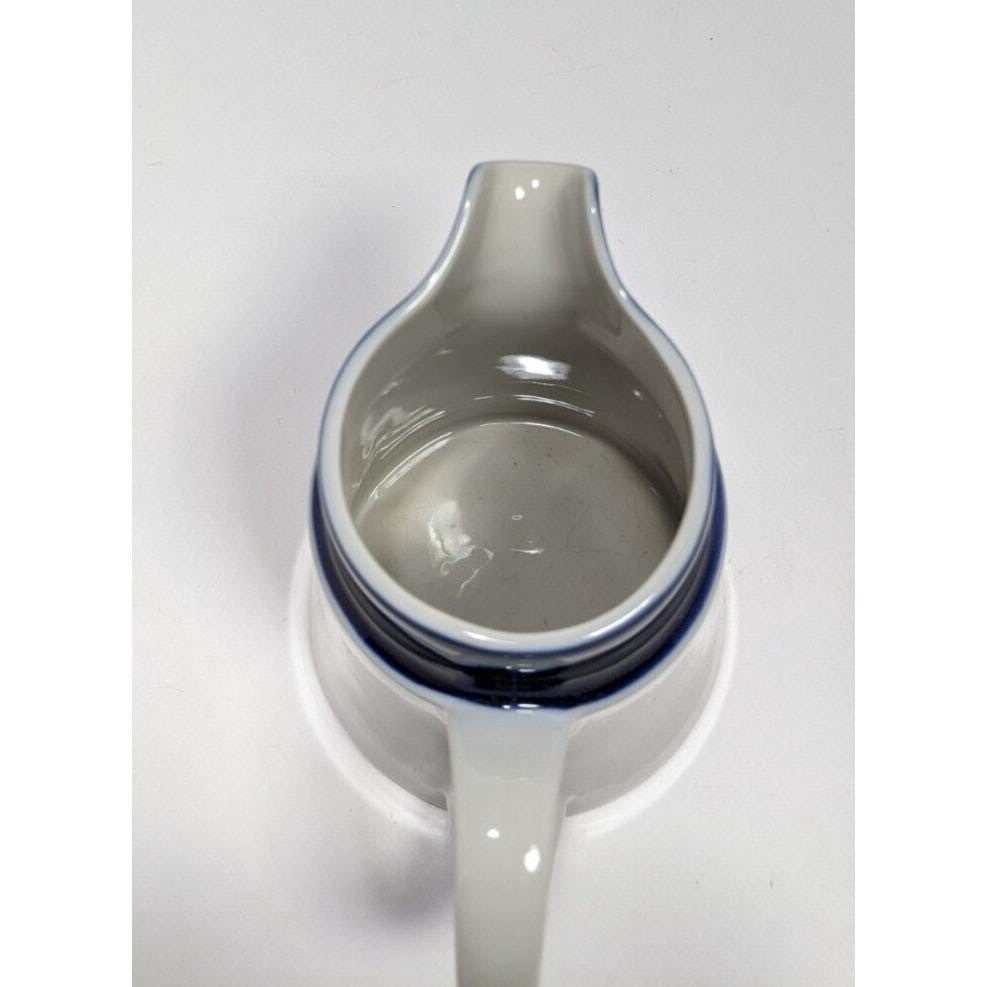 Noritake Primastone Fjord Creamer Blue Vintage Stoneware