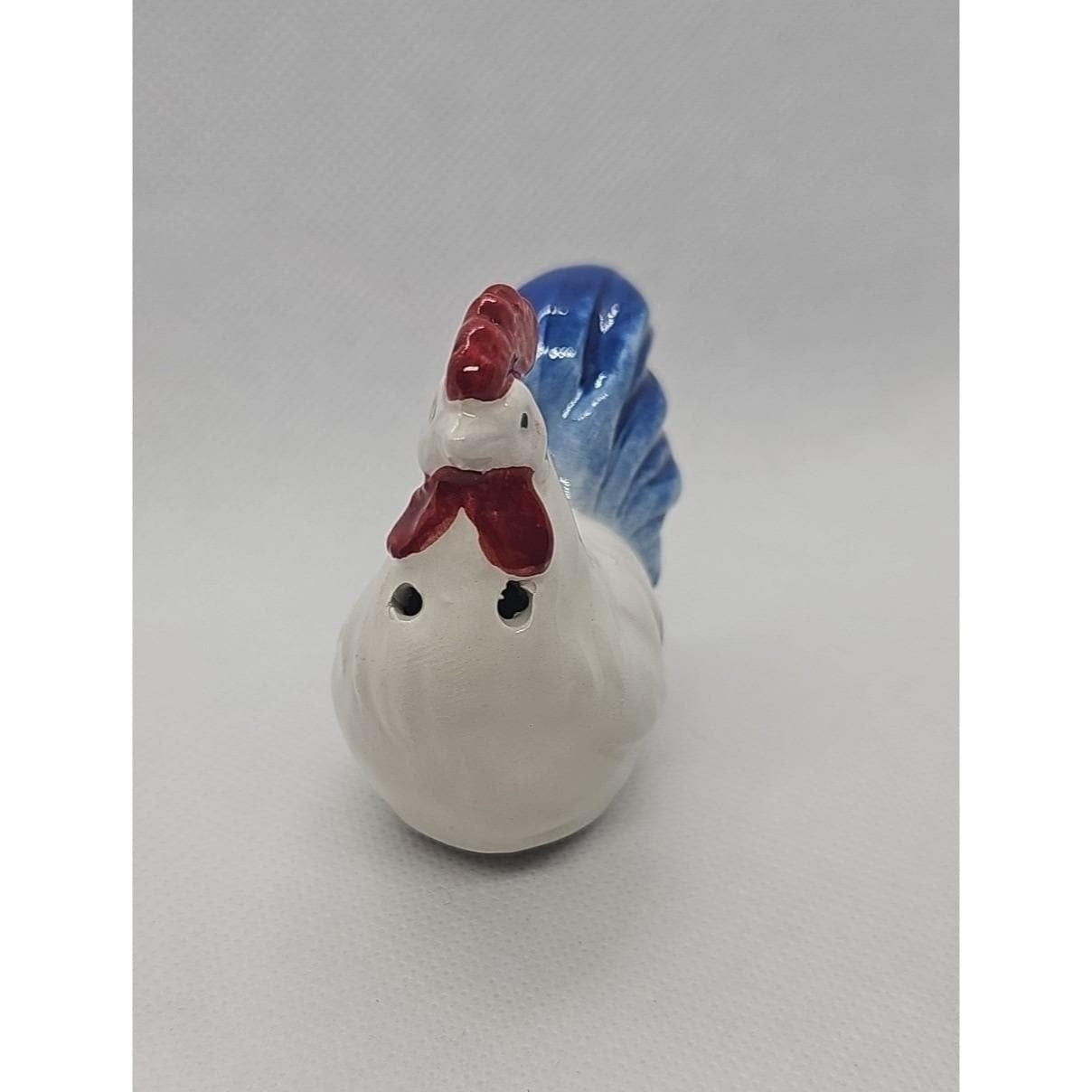Vintage Rooster Salt Pepper Shakers Ceramic Farmhouse Set