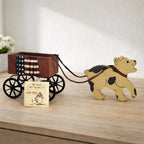 Lizzie High The Little Ones Wagon Dog Set Fourth of July Vintage
