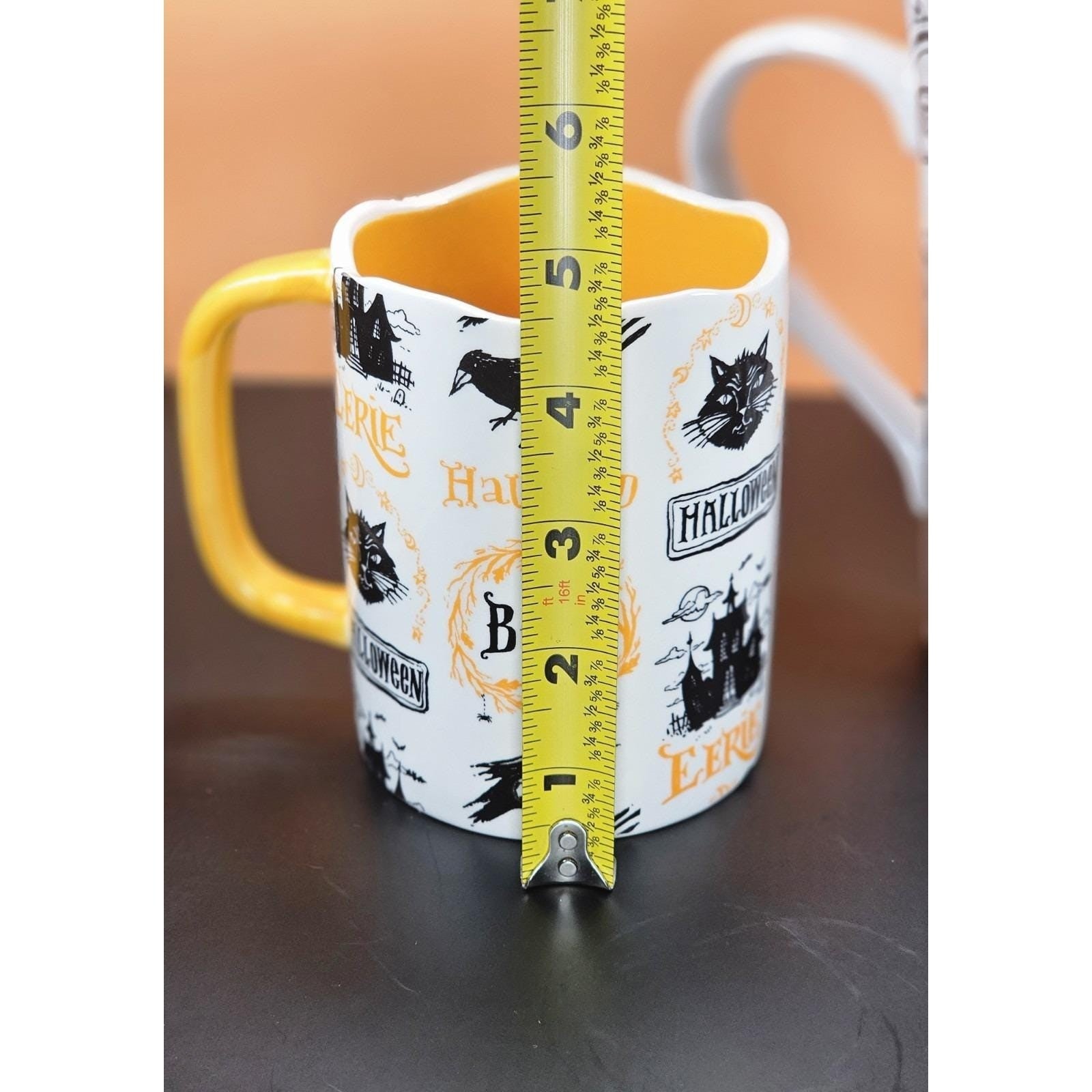 Vintage Halloween Mug Set Ceramic Haunted Apothecary Angela Staehling