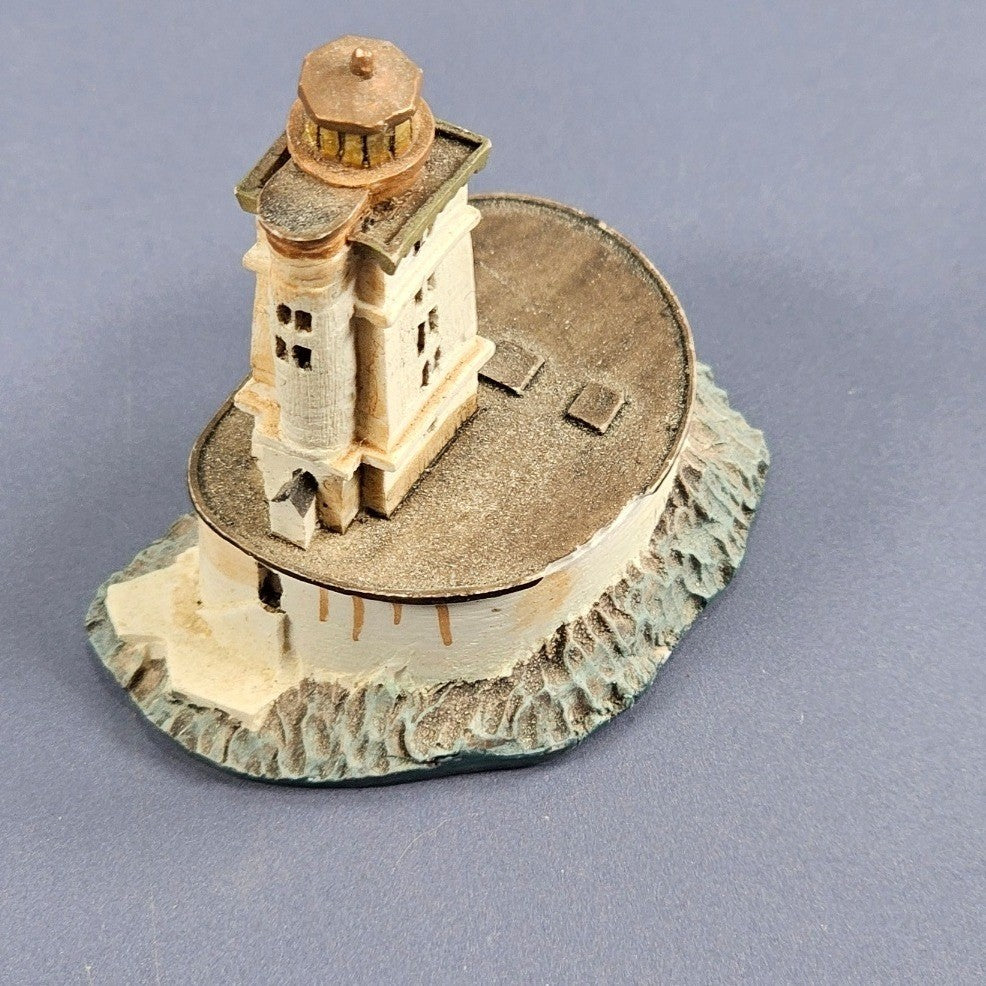 St. George Reef Lighthouse Thimble Miniature Coastal Decor Collectible Chipped