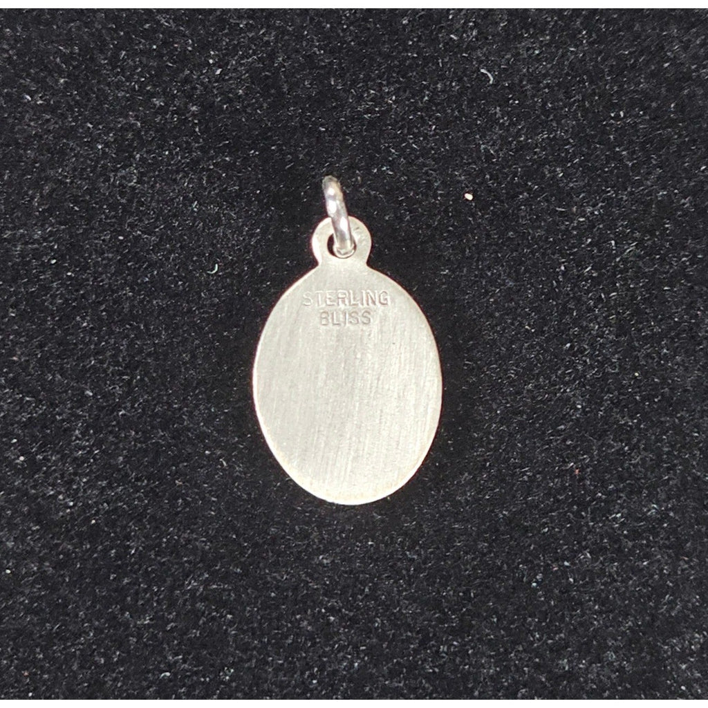 Vintage Saint Thomas Aquinas Sterling Silver Medal Pendant