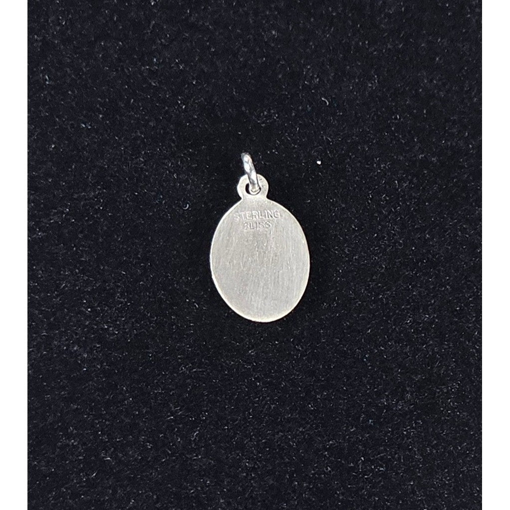 Vintage Saint Thomas Aquinas Sterling Silver Medal Pendant