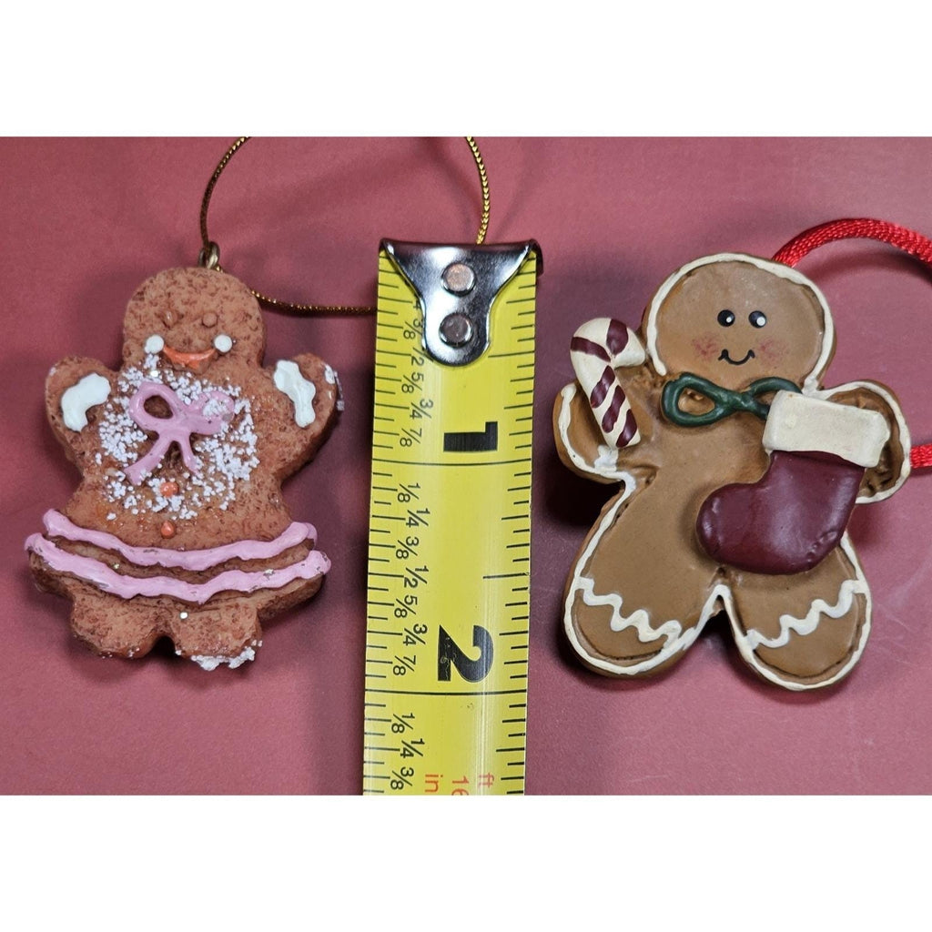 Vintage Gingerbread Christmas Tree Ornaments Holiday Decor 2"
