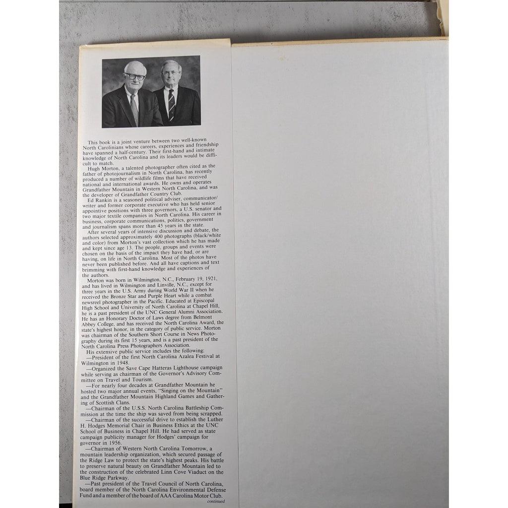 Making a Difference NC Signed Morton Rankin Book Hardcover