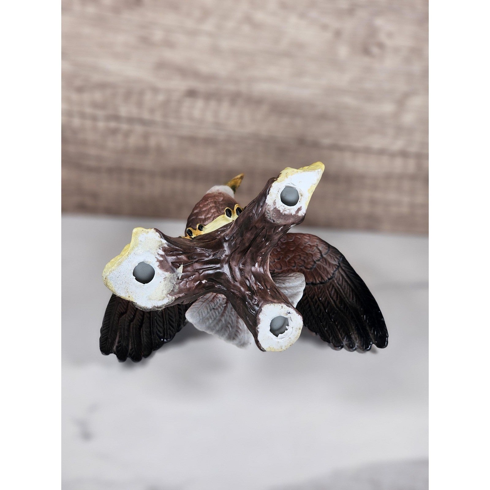 Vintage Bald Eagle Figurine Resin American Eagle Statue